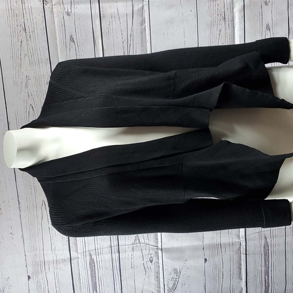 Ladies Black Waterfall size small sweater